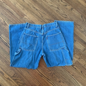 Vintage Levi's | Carpenter Pants Size 33 | 90s Carpenter Pants| Utility jeans | Denim Carpenter Pants | Carpenter Jeans