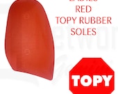 Topy Rubber Soles RED - 1.5mm Professional Grade - DIY - Christian Louboutin