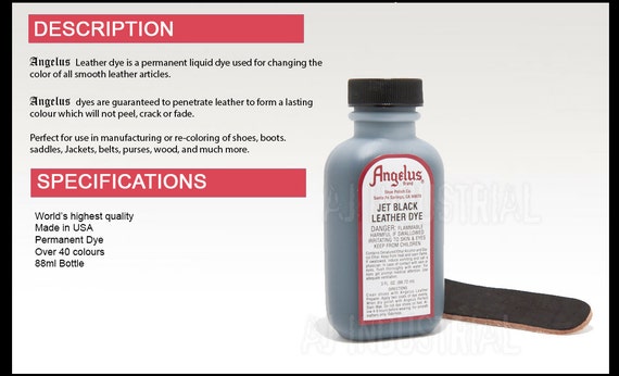Angelus Acrylic Leather Paints 1x 29.5ml , for Leather Shoes Bags