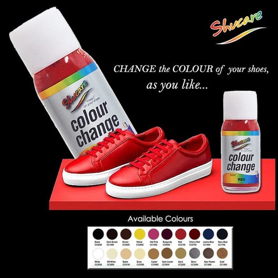 Shucare Shoe Paint Included Brush Colour Change for Leather & Synthetics 