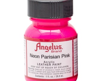 Fluro Pink Neon Paint For Boots-Shoes-Bags- Great for Craft
