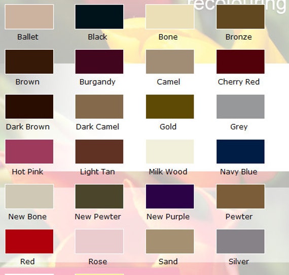 Waproo Shoe Polish Colour Chart