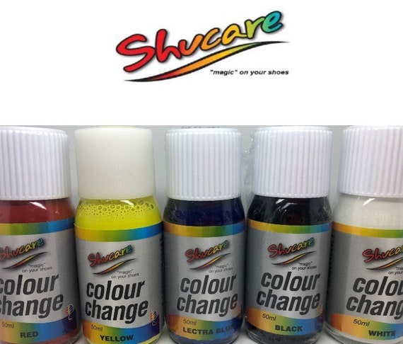 Shucare Shoe Paint Included Brush Colour Change for Leather & Synthetics 