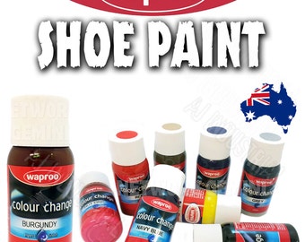 Waproo Shoe Paint + Included Brush Colour Change for  Leather & Synthetics