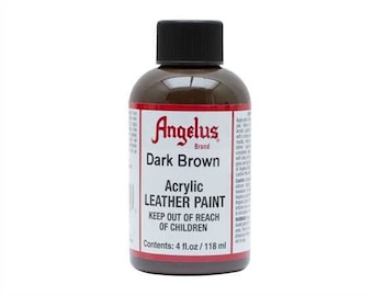 Acrylic Leather Paints 118ML , For Leather Shoes Bags Crafts (DARK BROWN)