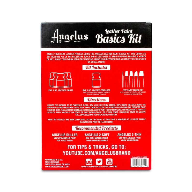 angelus leather paint basic kit