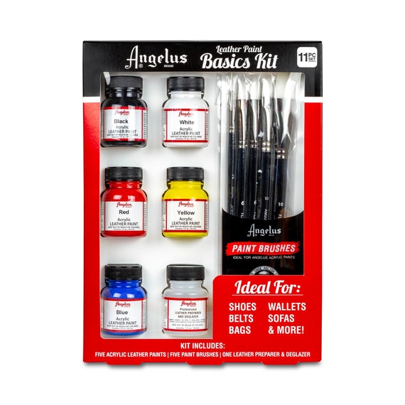 Angelus Acrylic Leather Paints 1x 29.5ml , For Leather Shoes Bags Crafts -  48 Colors to choose from