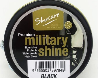 Shucare Military Shine  Premium Black  High Gloss Polish 50ml