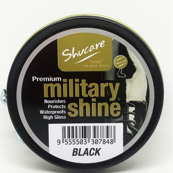 Shucare Military Shine  Premium Black  High Gloss Polish 50ml