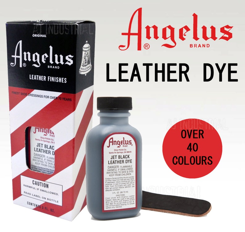 Leather Dye Angelus Over 40 Colors for Use on Leather Items Shoes Boots