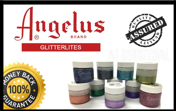 Angelus Glitterlites Malfarbe – Glitzernde Acrylfarbe Für Leder, Schuhe, Textilien