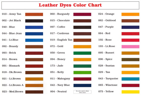 Leather Dye Angelus Over 40 Colors for Use on Leather Items Shoes