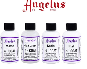 Angelus 4COAT Clear Coat Finishers For Use with Acrylic Paints - 118mls