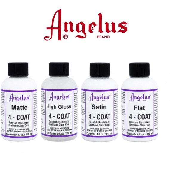  Angelus 4-Coat Leather Clear Coat Finisher High Gloss 4oz-  Scratch Resistant : Beauty & Personal Care