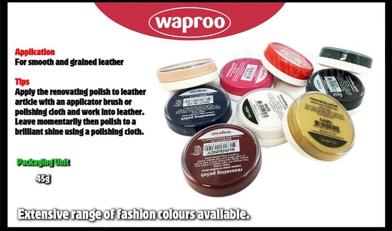 Waproo Shoe Polish Colour Chart