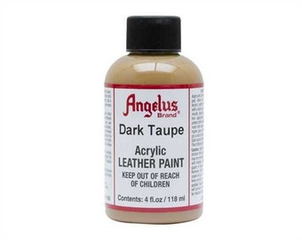 Acrylic Leather Paints 118ML , For Leather Shoes Bags Crafts (DARK TAUPE)