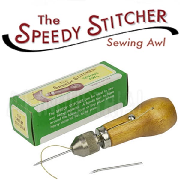 Hand Stitching -Sewing-Awl-Bonus Starter Thred-Leather-Sewing-Repair-tool Brand new !!!