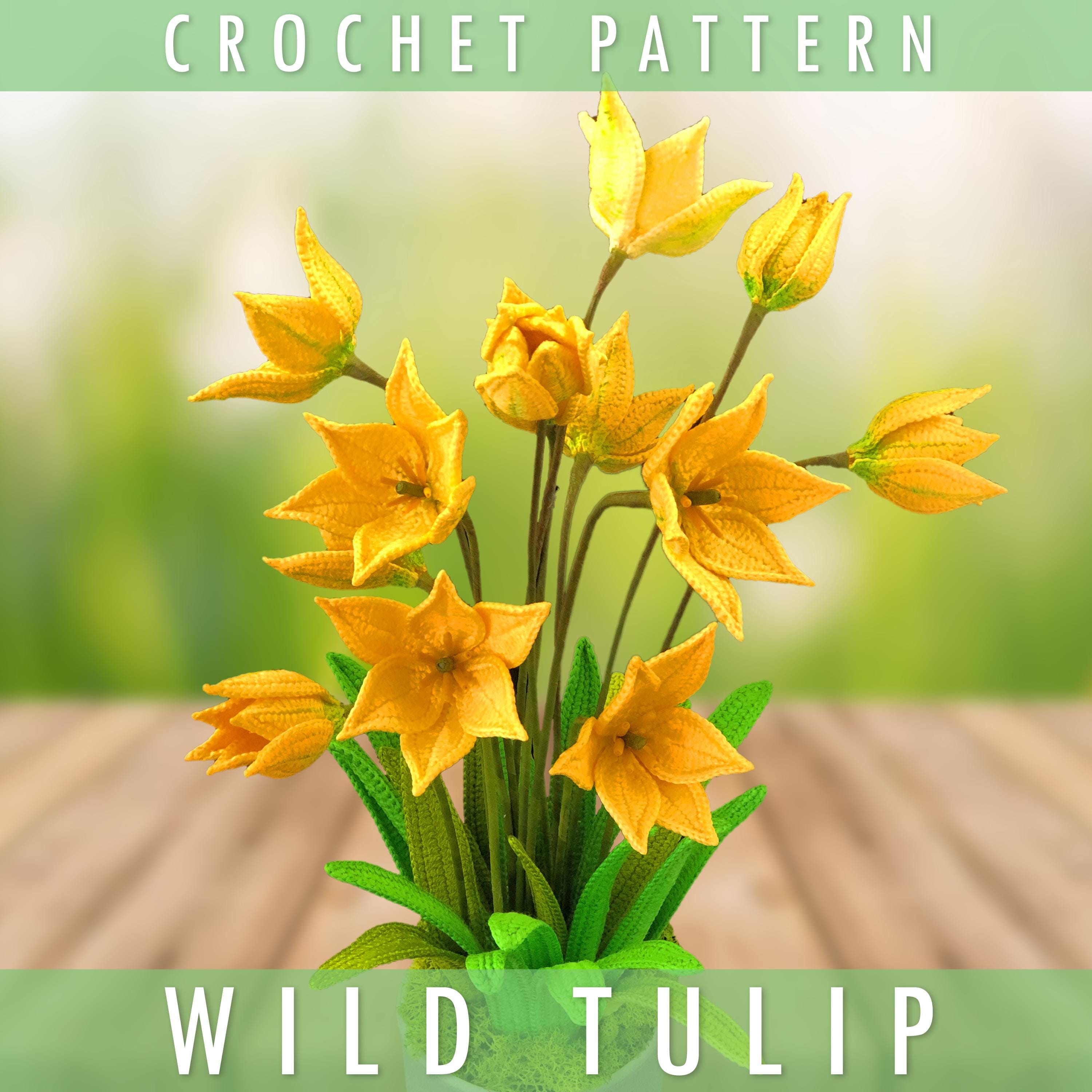 Crochet Wild Tulip Pattern: 3D Spring Flower (PDF Download) - Etsy