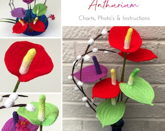 Crochet Anthurium Plant Pattern - Easy-to-Follow Instructions for Making Beautiful Crochet Plants