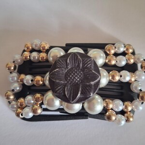 MINI Pettine per capelli originale africano a forma di farfalla, accessorio per capelli doppio multiuso da donna, gioiello per capelli elastico con perline a forma di farfalla, pettine per capelli