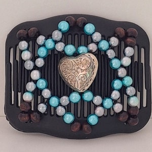 Original African Butterfly hair clip comb Mini Women&#39;s Fashion Multi-Wear Double Hair Comb Butterfly Clipscomb.Stretchy Beaded Hair Comb