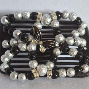 MINI peigne à cheveux africain original papillon, double accessoire pour cheveux fête des mères, bijoux pour cheveux en perles extensibles papillon, peigne à cheveux, cadeau