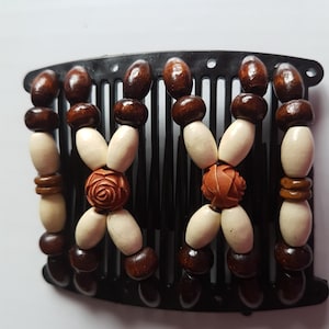 Mini Original African Butterfly Valentines Day Women&#39;s Fashion Multi-Wear Double Hair Comb Butterfly Clips Gift, Stretchy Beaded Hair Gift