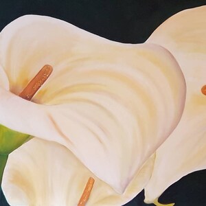 Carte ART Arum Lily, carte de voeux, carte d'anniversaire elle, carte d'anniversaire lui, carte de voeux pour professeur, carte papa, carte fleur d'Afrique du Sud