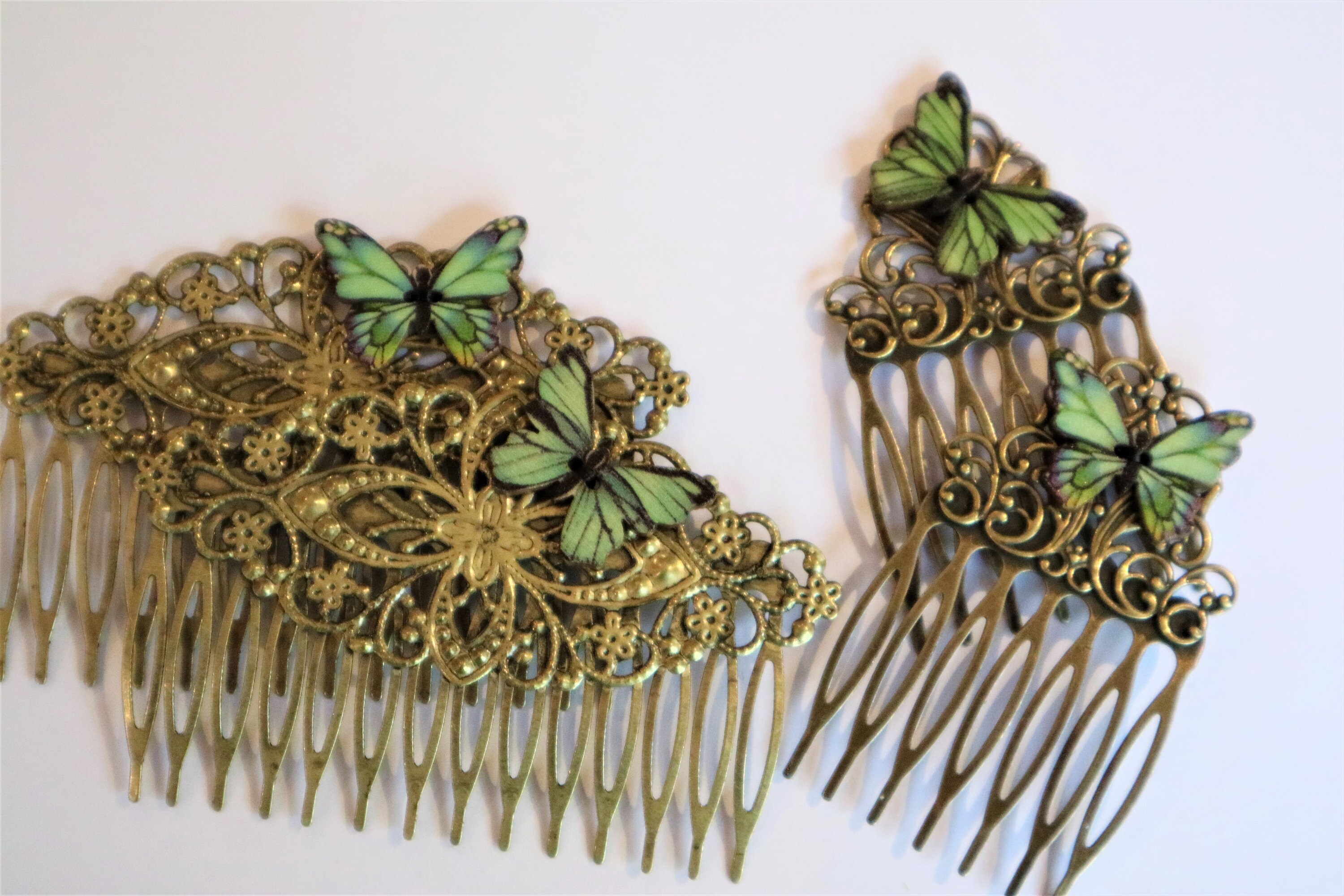 Womens Hair Combs For Her Butterfly Hair Comb Clip Etsy