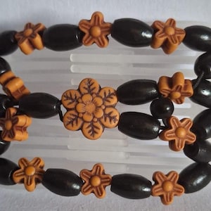 MINI  Original African Butterfly Hair  Comb,  Mother&#39;s Day Double Hair Accessory,  Butterfly Stretchy Beaded Hair Jewellery, Hair comb, Gift