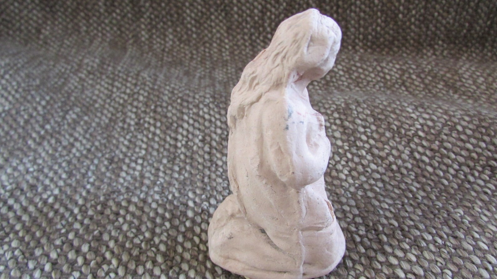 Circa 1880 Pipe Clay Virgin Mary Statue Etsy