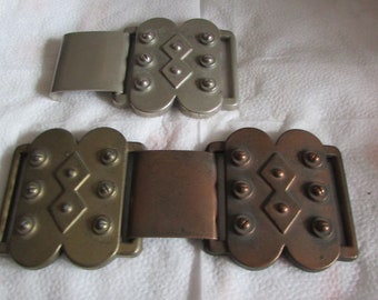 2 Large 1960's Buckles