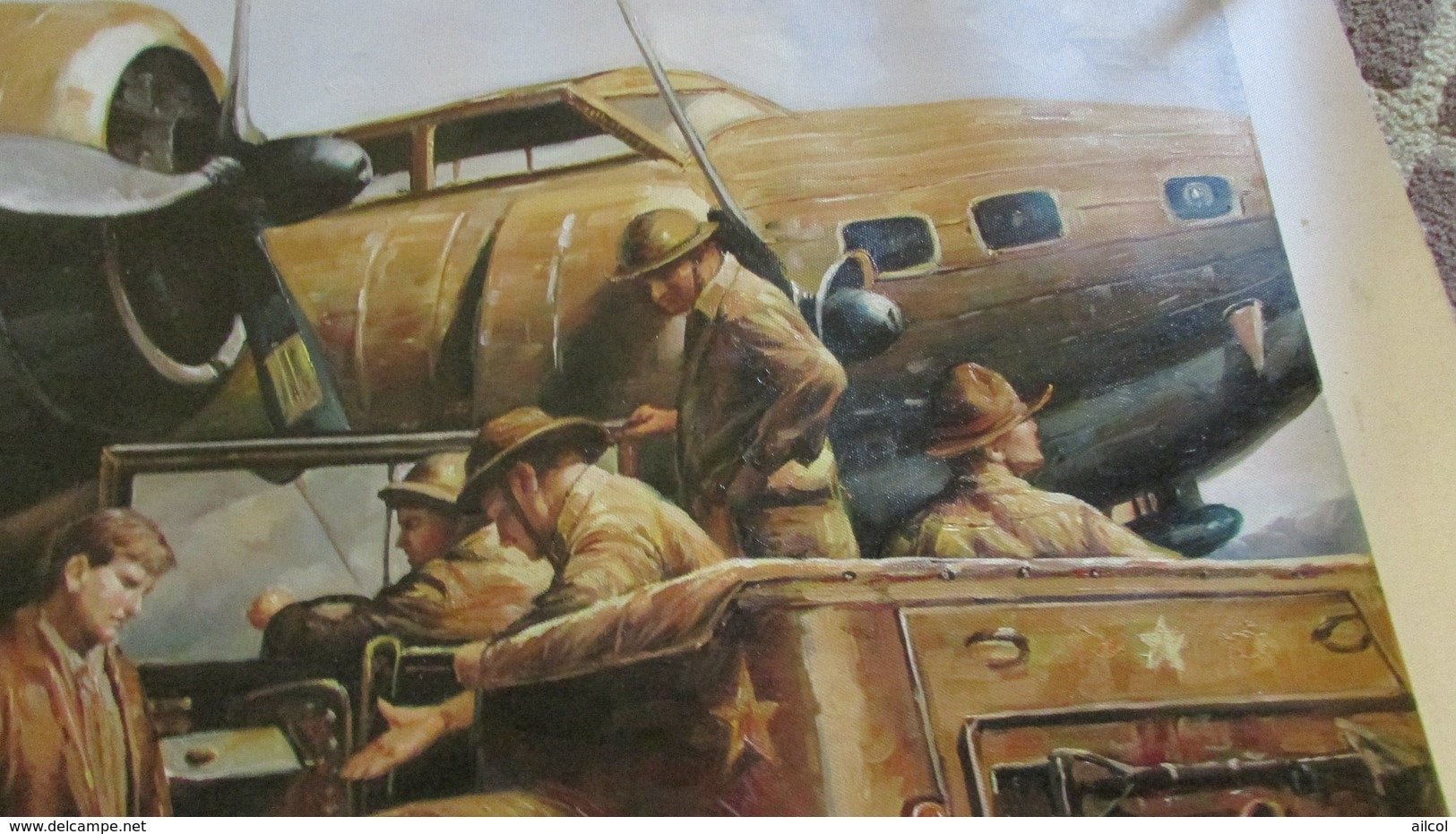 WW2 US Air Force In Pacific Oil Painting Etsy