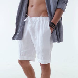 Mens Linen Shorts Summer Shorts Shorts for Men Mans Organic - Etsy