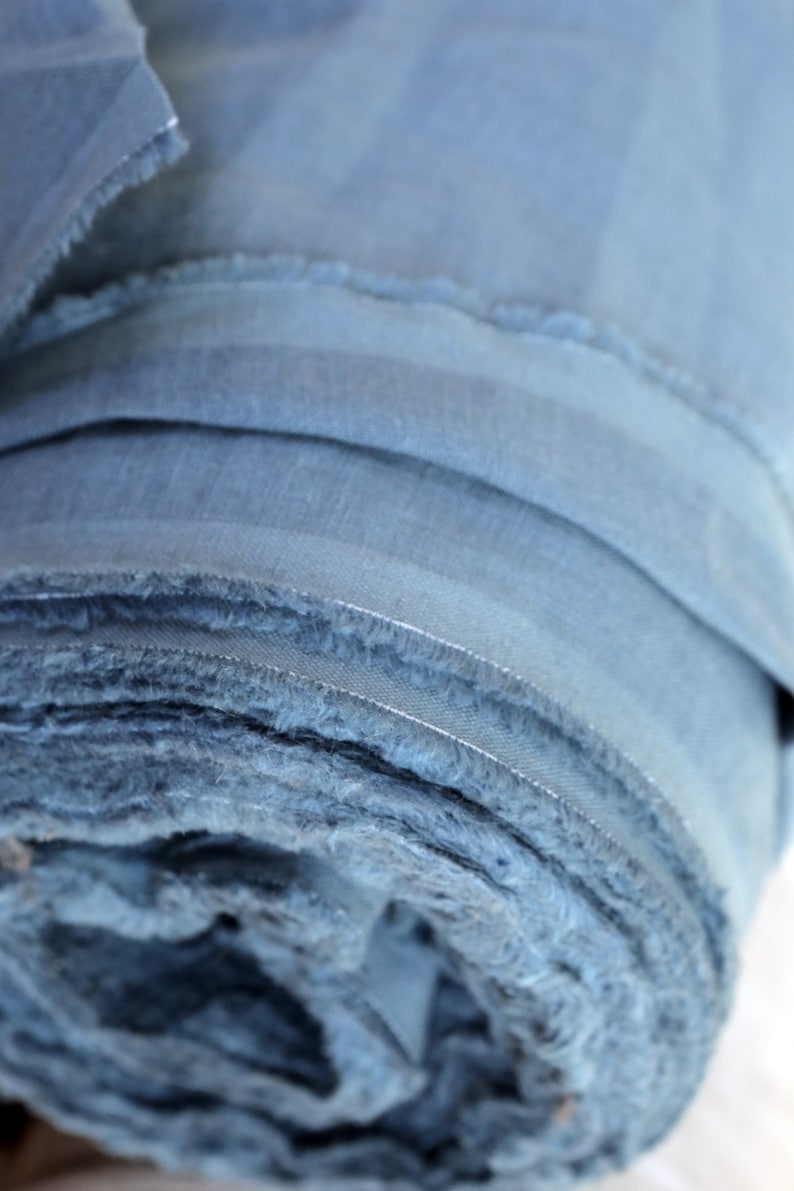 Natural linen fabric by the yard / meter. 100% linen fabric. Oeko-tex standard 100 certified. image 4