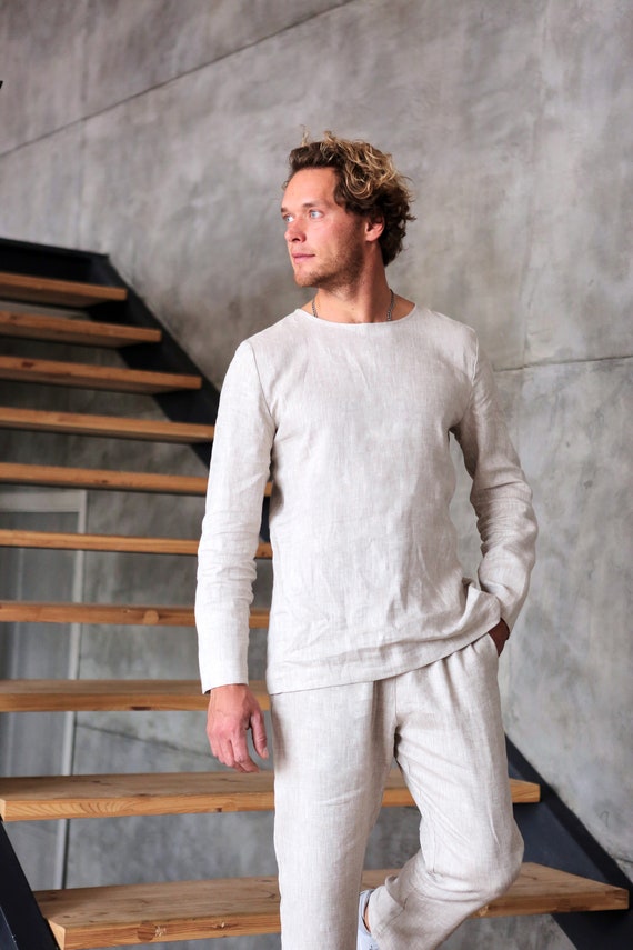 mens linen t shirts