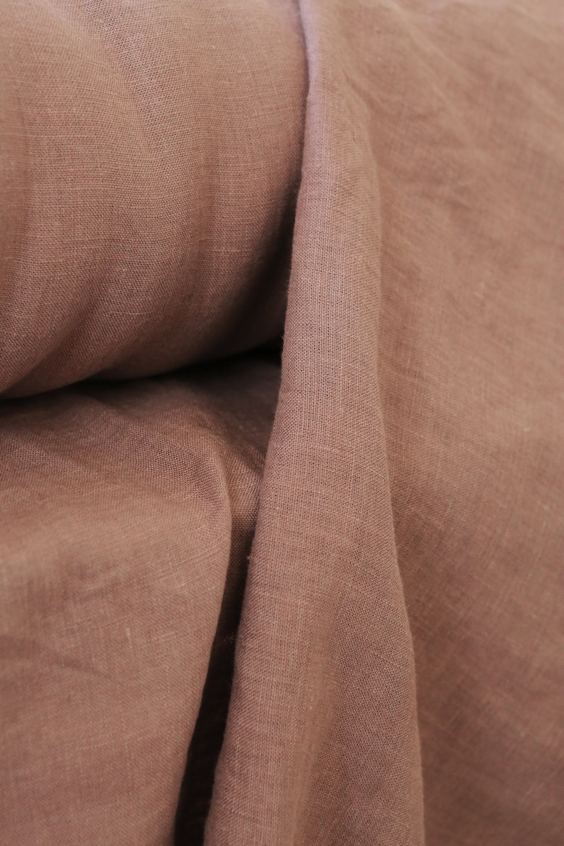 Natural linen fabric by the yard / meter. 100% linen fabric. Oeko-tex standard 100 certified. image 5