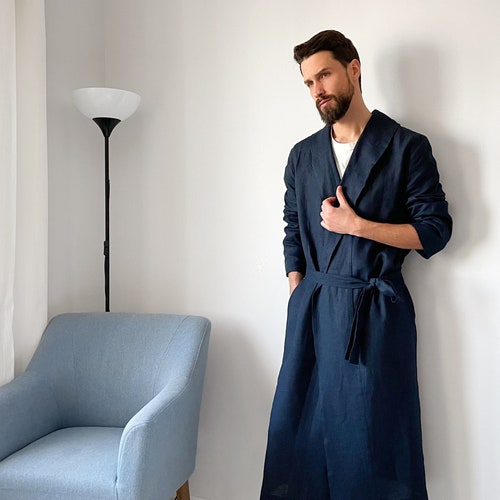Adr Women's Classic Plush Robe, Short Fleece Bathrobe Navy Blue Large :  Target