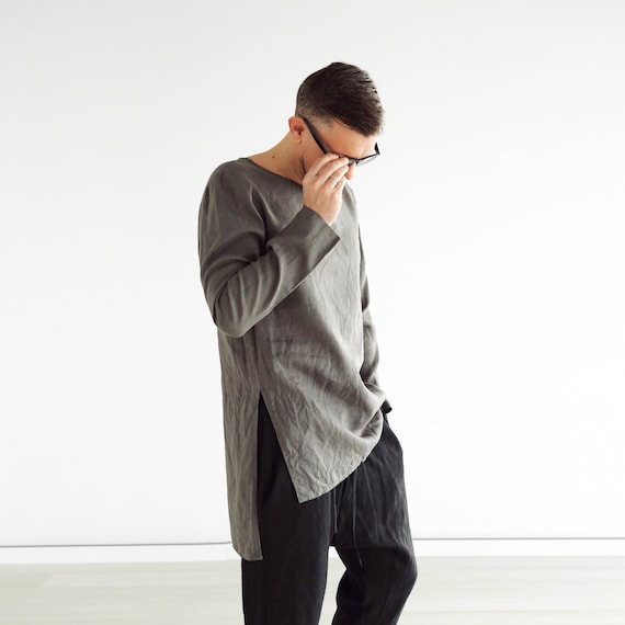 grey t shirt mens fashion