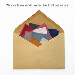 Natural linen fabric by the yard / meter. 100% linen fabric. Oeko-tex standard 100 certified. image 2