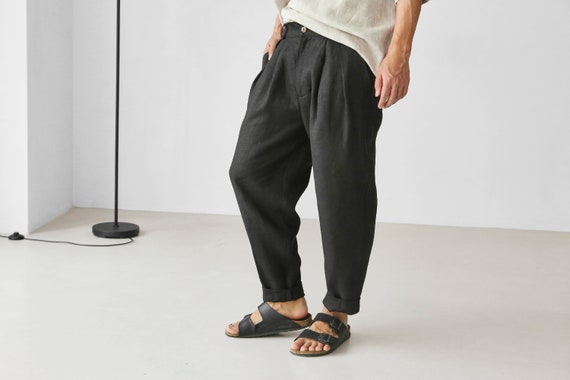 Mens Trousers  Buy Linen Trousers for Men Online with Upto 50 Off  Linen  Club