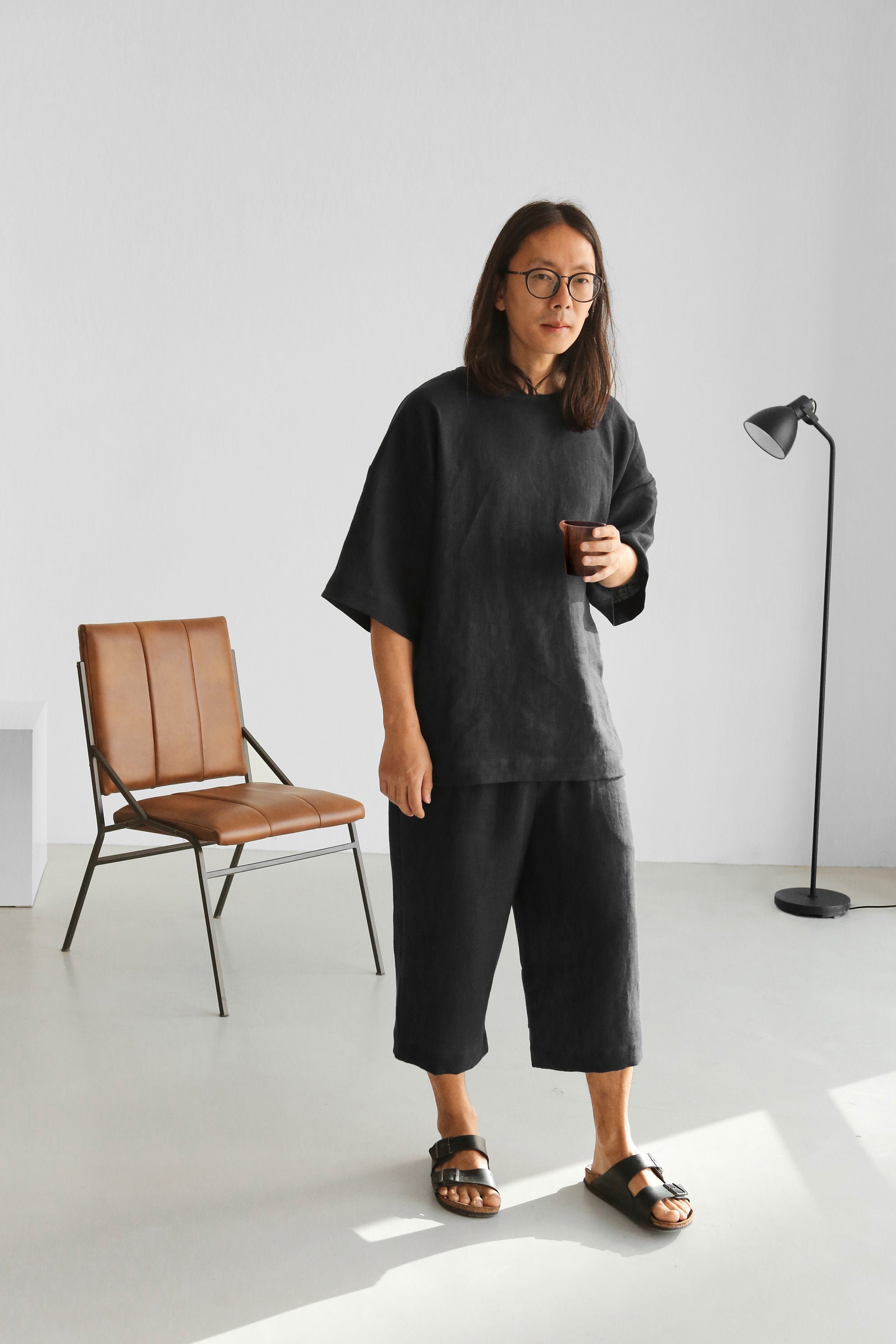 パンツ ARGUE / BREEZE LINEN MELLOW PANTS /BLACK パンツ ARGUE / BREEZE LINEN MELLOW PANTS /BLACK ARGUE