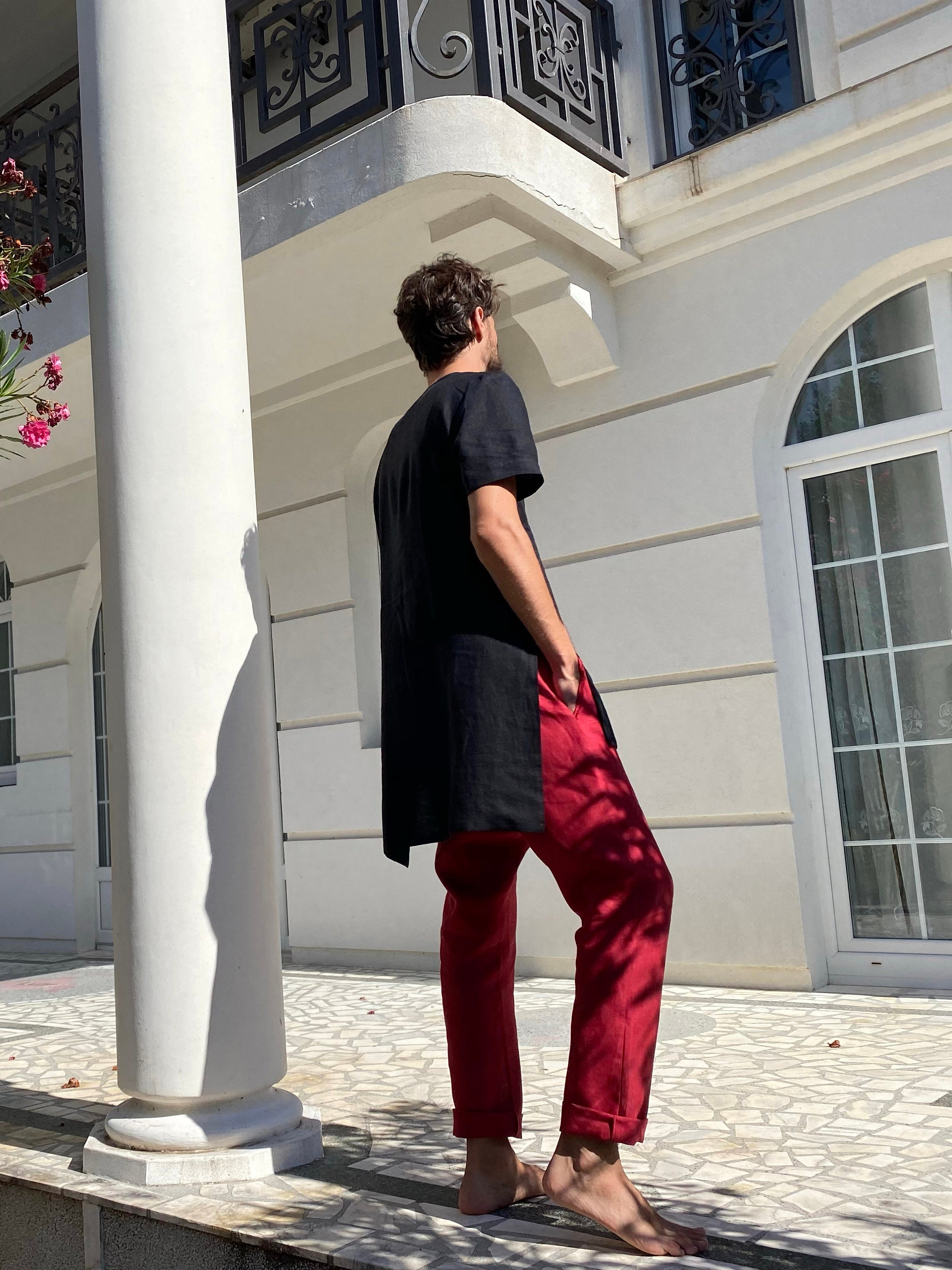 Men's Red Pants Style