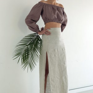 Maxi Linen Skirt Long Skirt Organic Skirt Summer Skirt - Etsy