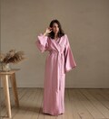 Maxi linen kimono, Wedding robe, Linen loungewear, Long kimono, Natural bathrobe, linen loungewear, Raw Bohemian Cardigan, Sauna robe product logo