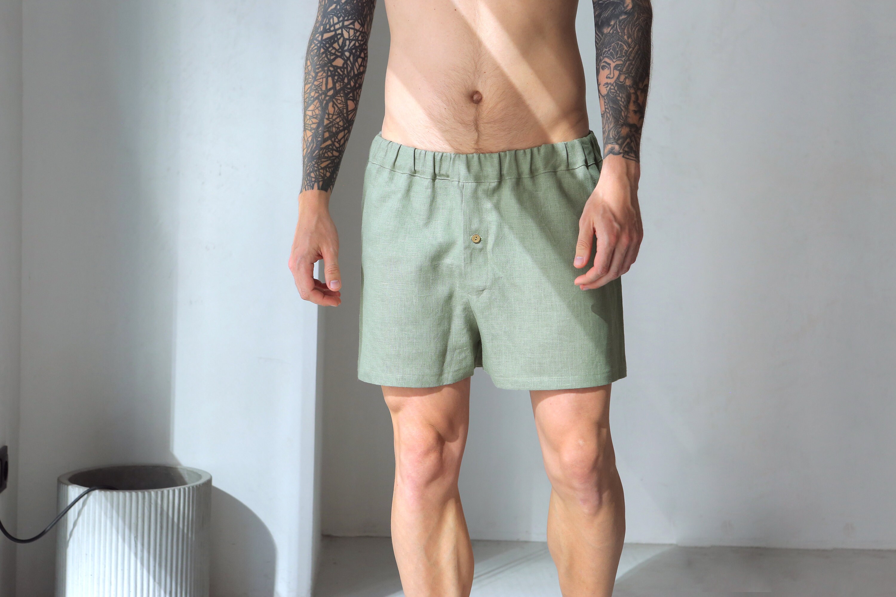 Mens linen underwear gift for him Boxer for men Mans Etsy