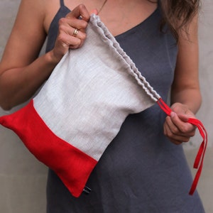 Bio-Tasche aus Leinen, Stoffbeutel für Marktprodukte, Leinenbeutel, Zero Waste Tasche, Veganer Beutel, Stoffkorb, Wiederverwendbare Tasche