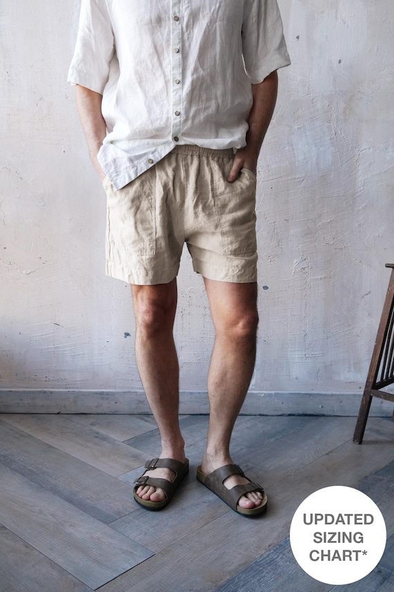 beige dress shorts men Hurxie Shorts Men 7" 9" Inseam Lightweight Quick Dry Stretch Flat Front Casual Moisture Wicking Mens Dress Shorts Dark Blue,L