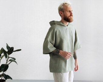 V Neck Button Down Sweatshirts for Men Lightweight Loose