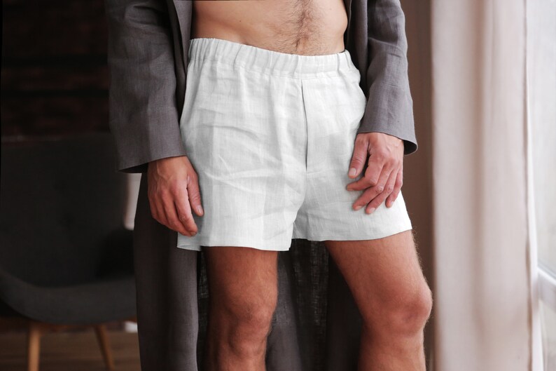 Mens linen underwear Gift for him Boxer for men Mans Etsy